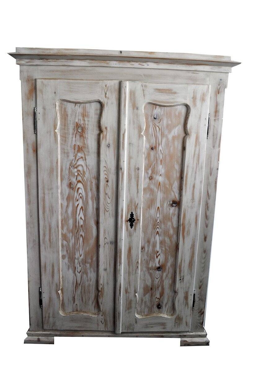 Painted double wardrobe in wood