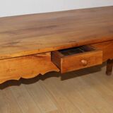 Louis XV style farmhouse table in cherry wood 19th century