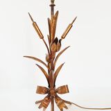 Lampe de table en métal doré 1970