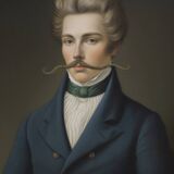 Old portrait - “Les moustachu-es” series