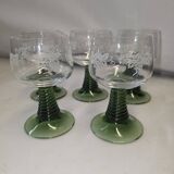 5 Alsace wine glasses from the 70s