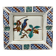 Ashtray. Trinket dish. Japanese porcelain. Blue bird on an autumn branch