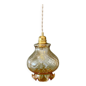 suspension globe vintage - verre