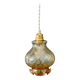 Vintage amber glass suspension globe