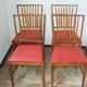 Set of 4 Moder chairs, 1960s – oak and eco-leather, vintage