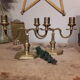 Pair of brass candlesticks