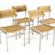 Set of 4 dining chairs 'Wehl' - japandi - wabi-sabi style