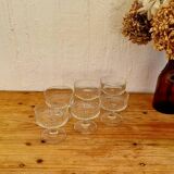 Set of 6 vintage champagne glasses