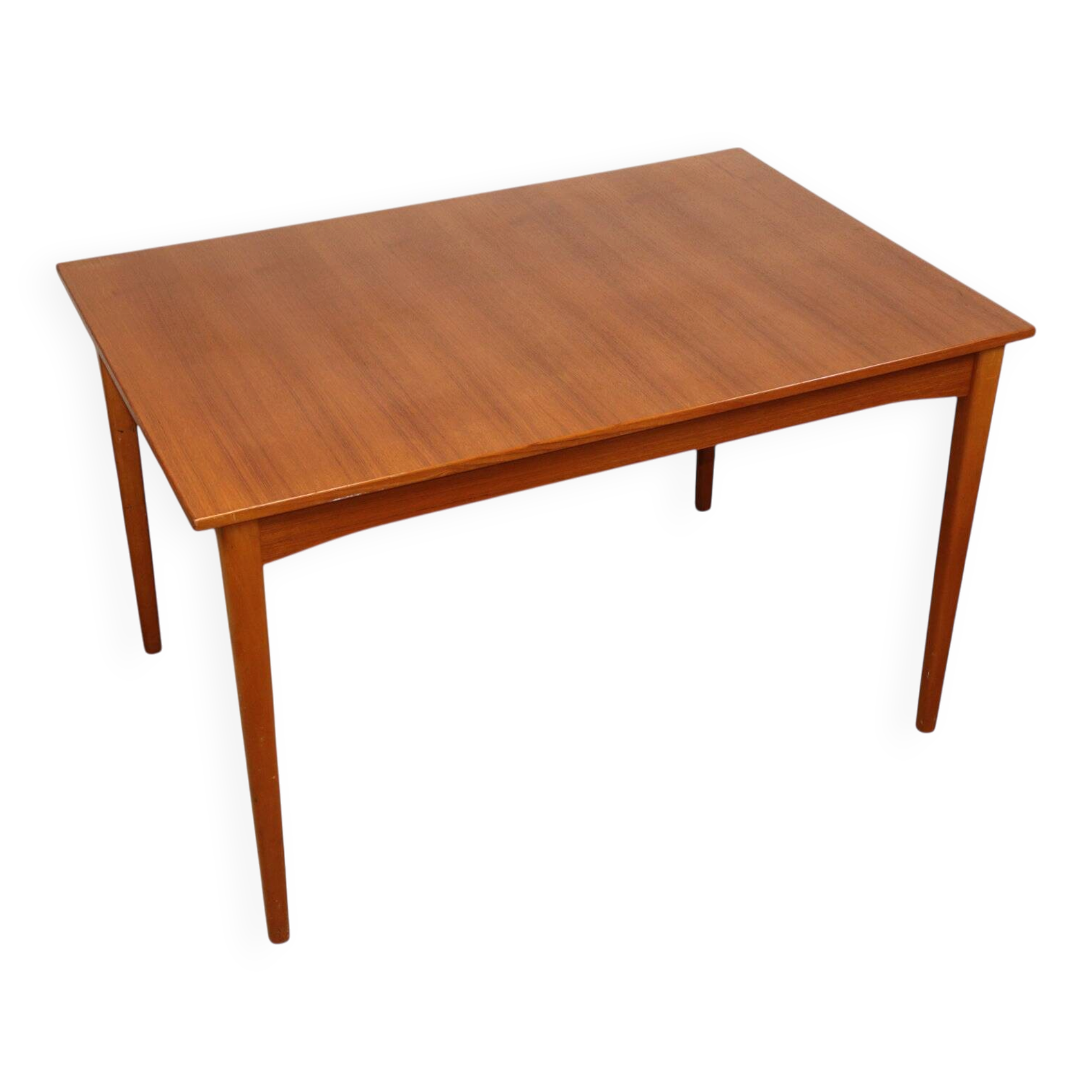 Rectangular extendable dining table in Scandinavian teak – 1960s