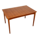 Rectangular extendable dining table in Scandinavian teak – 1960s