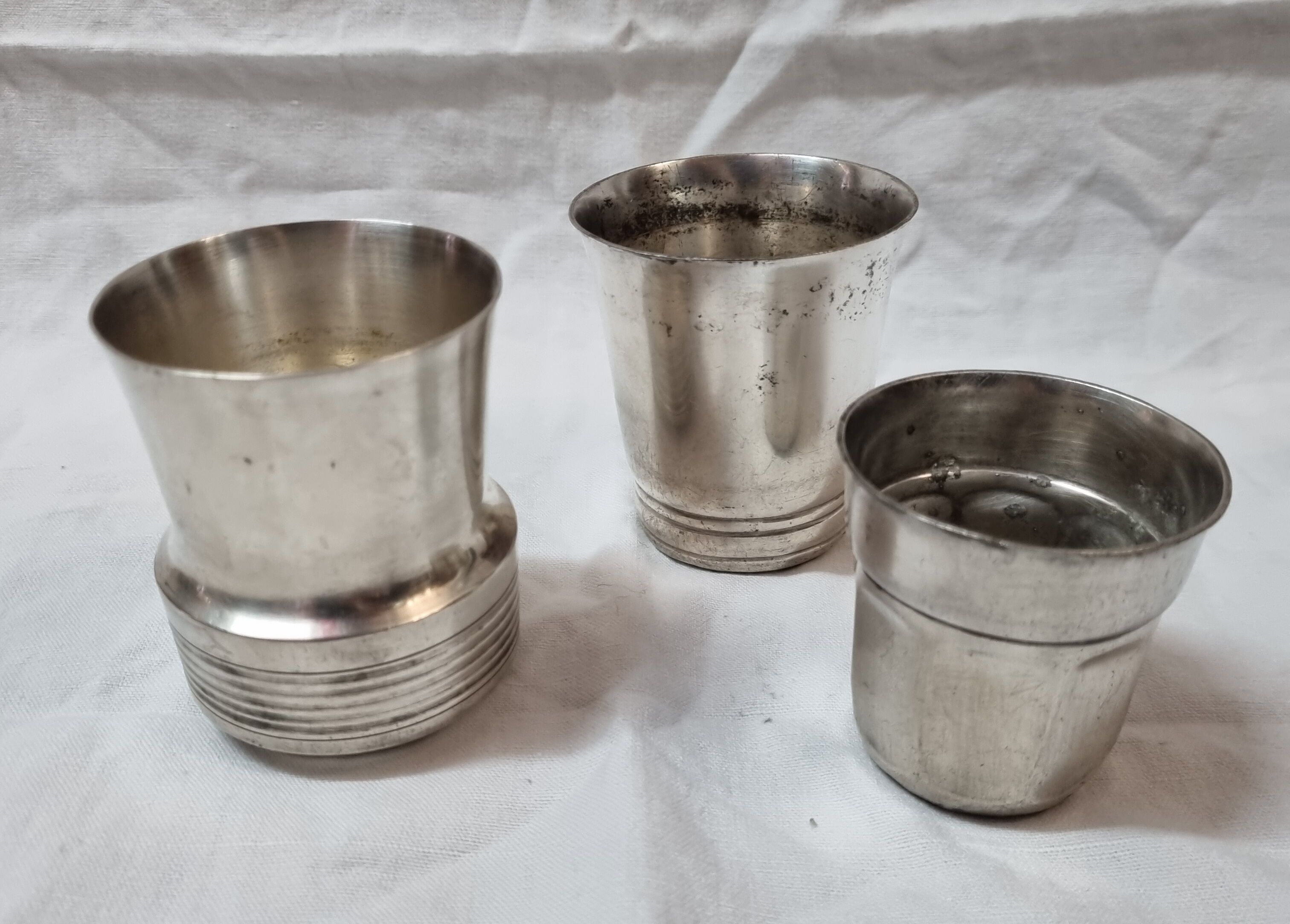 Timbale silver metal 1960