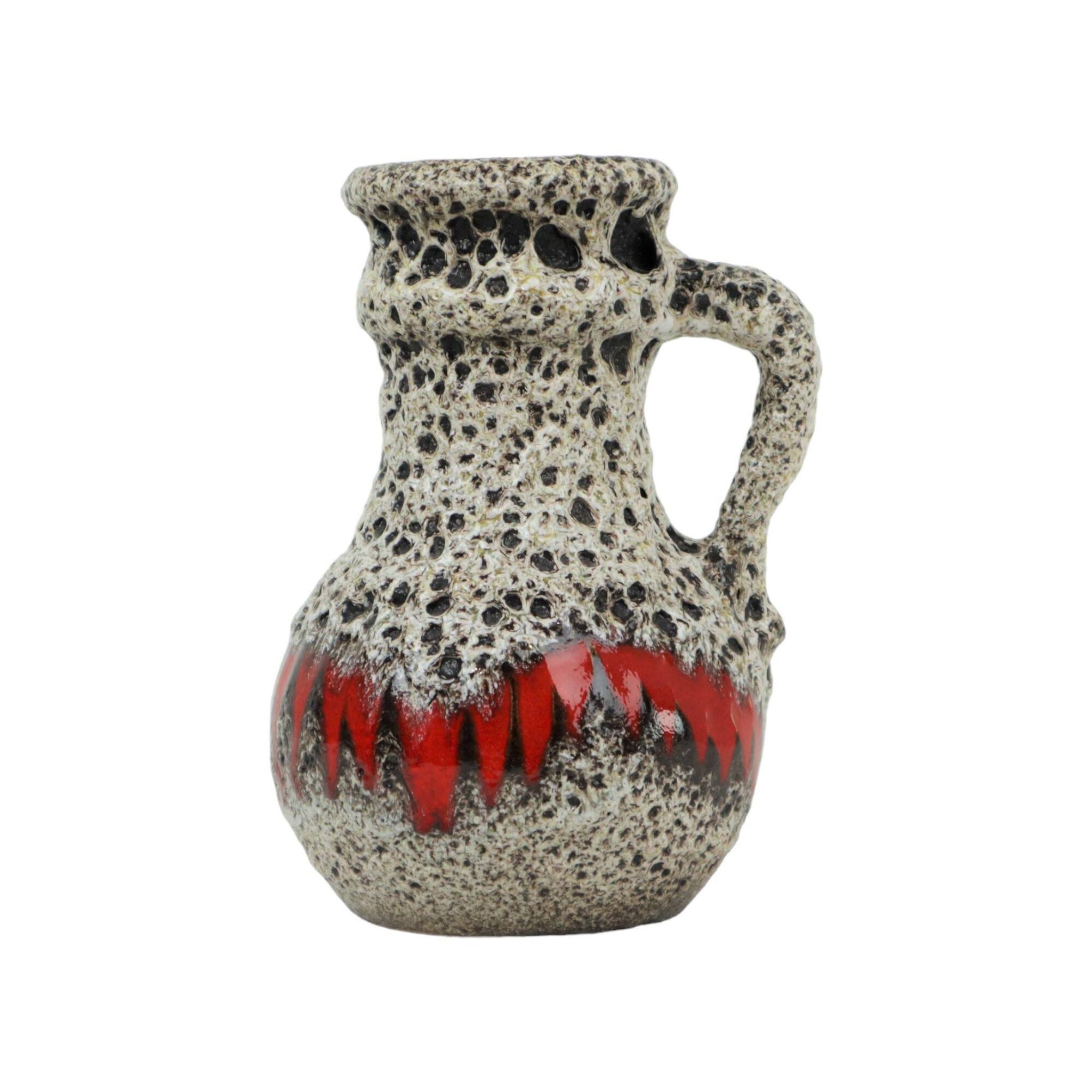 Fat Lava Design Vase Allemagne de l’Ouest Poterie Scheurich Lora 496-18