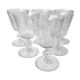 Charles X-style moulded glass walking glasses