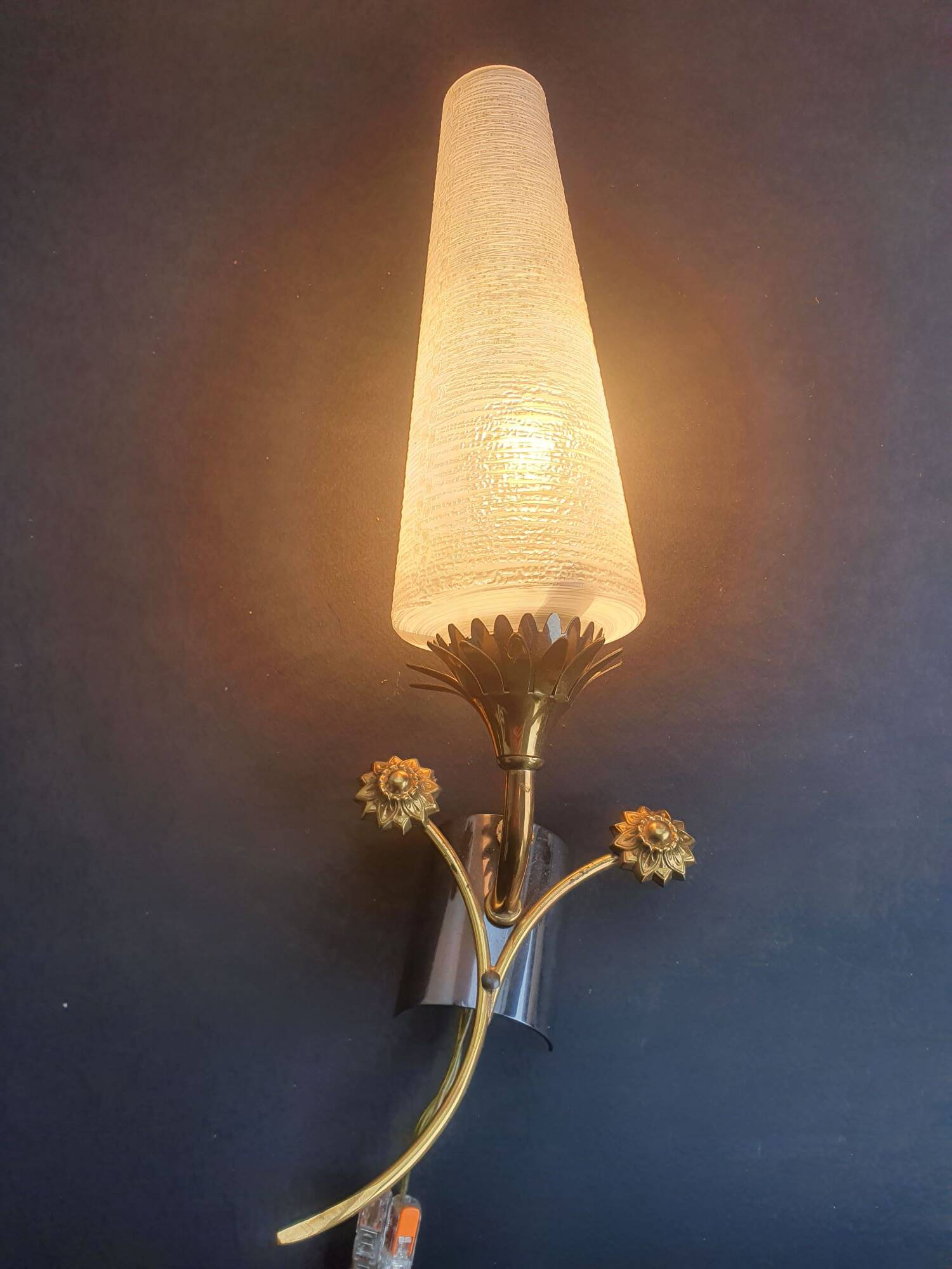 Pair of antique Art Deco wall sconces