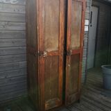 Vestiaire porte manteau, Armoire vintage en bois