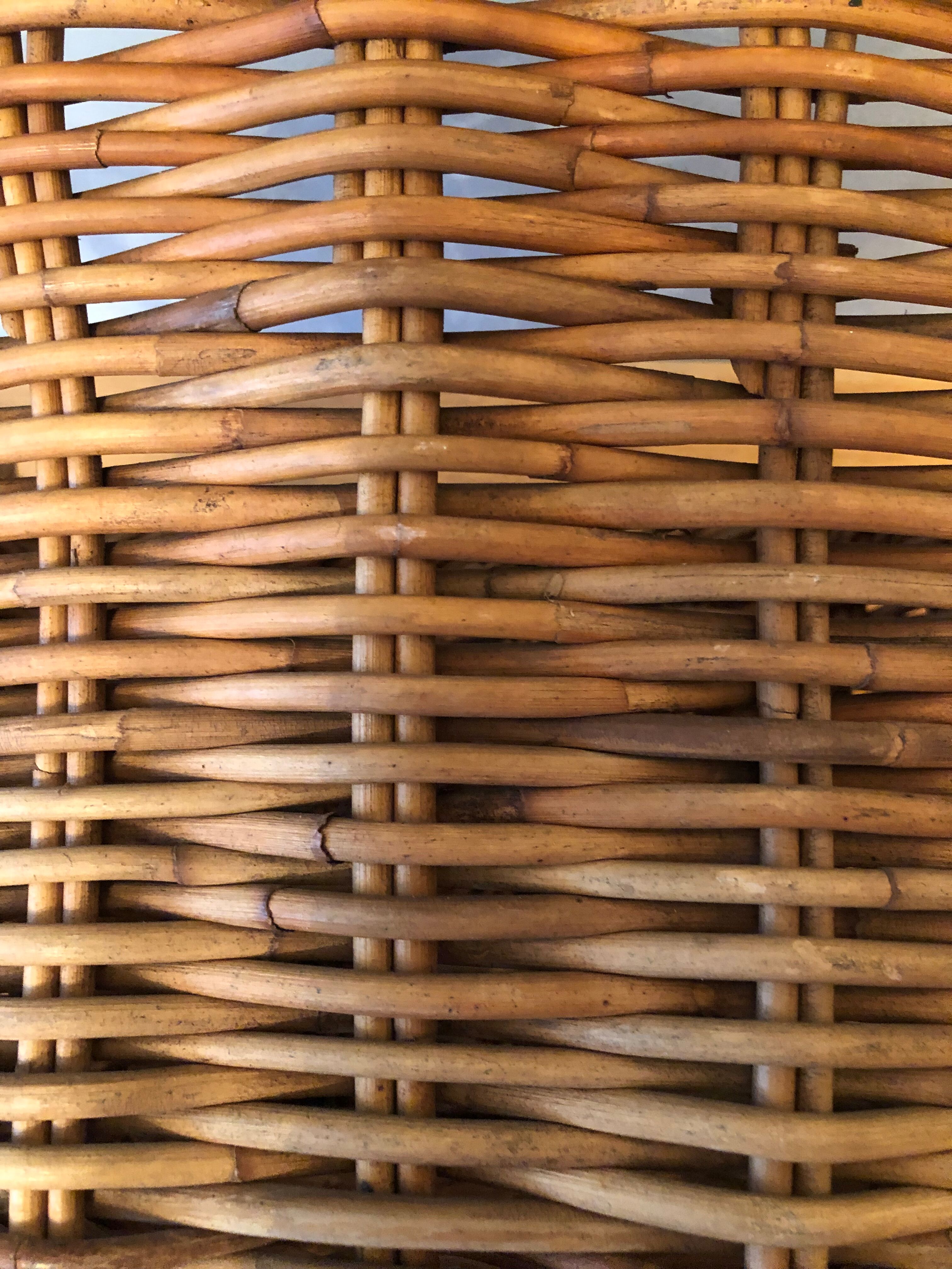 Old rattan basket