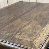 Oak desk table with one drawer, work from the 1930s