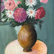 Tableau peinture sur toile bouquet de fleurs
