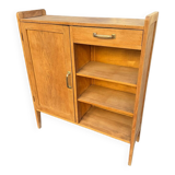 Parisian buffet, raw oak, compass legs, 1950.