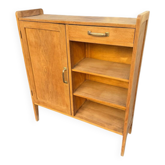 Parisian buffet, raw oak, compass legs, 1950.