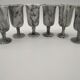 Service de 6 verres à pied en marbre déco baroque