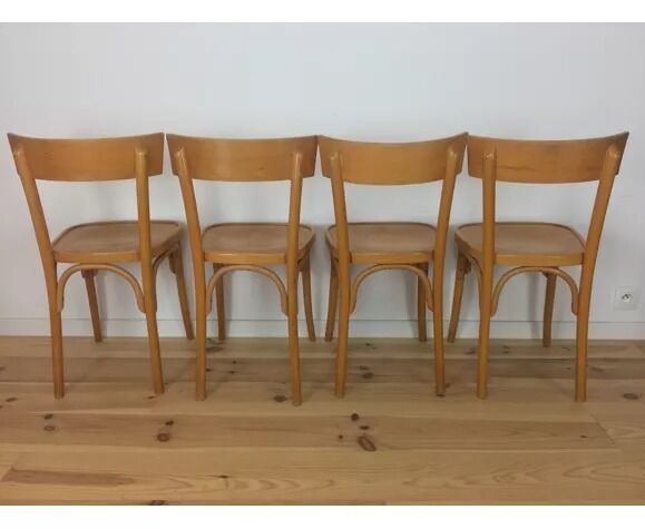 4 vintage bistro chairs 60s