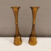 A set of beautiful candlesticks in solid brass.