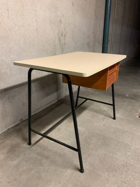 Vintage modernism desk with two drawers