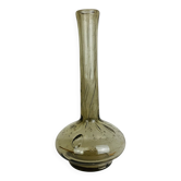 Vase soliflore verre bullé fumé