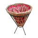 Panier osier et fer forgé