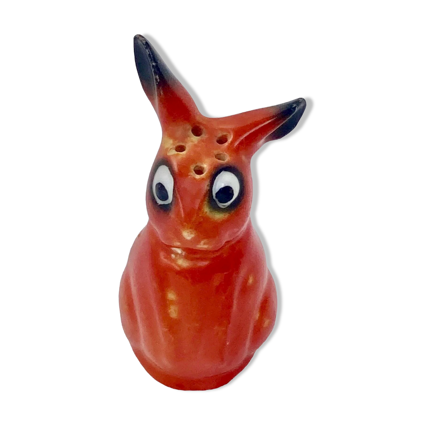 Salière ou poivrier porcelaine Pfeffer Gotha représentant un lapin ou un lièvre