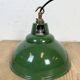 Industrial Green Enamel Factory Pendant Lamp from Maxlume, 1960s