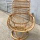 Large pair of rattan chairs