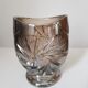 Petit vase en cristal argenté