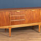 Retro teak 1960s jentique mid century sideboard with folded handles