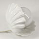 Ceramic lamp shell vintage white manises Spain 70s