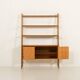 Scandinavian mid century bookcase with a desk, Sweden 1960s