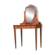 Art Deco dressing table in oak and red marble, 1920s-30s.