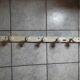 Coat rack wood boarding 7 hooks patinated old vintage deco dp 1121b74