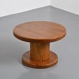 Circular coffee table, popular art 1960