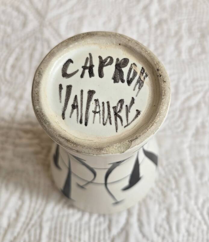 Rare modernist Diabolo vase by Roger Capron - 1950s - Vallauris