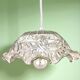 Lampe suspendue en verre de ferme du milieu du siècle