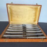 Set of 12 silver-plated knives