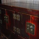 Old Chinese low cabinet in elm