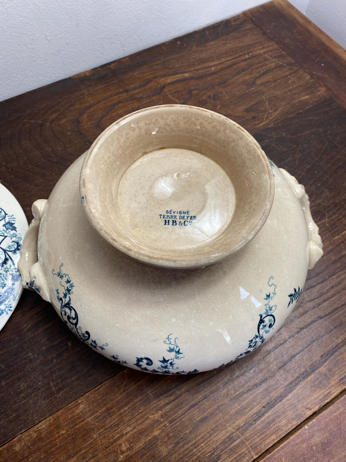 Soup tureen, ironstone, Sévigné, HB & Co.