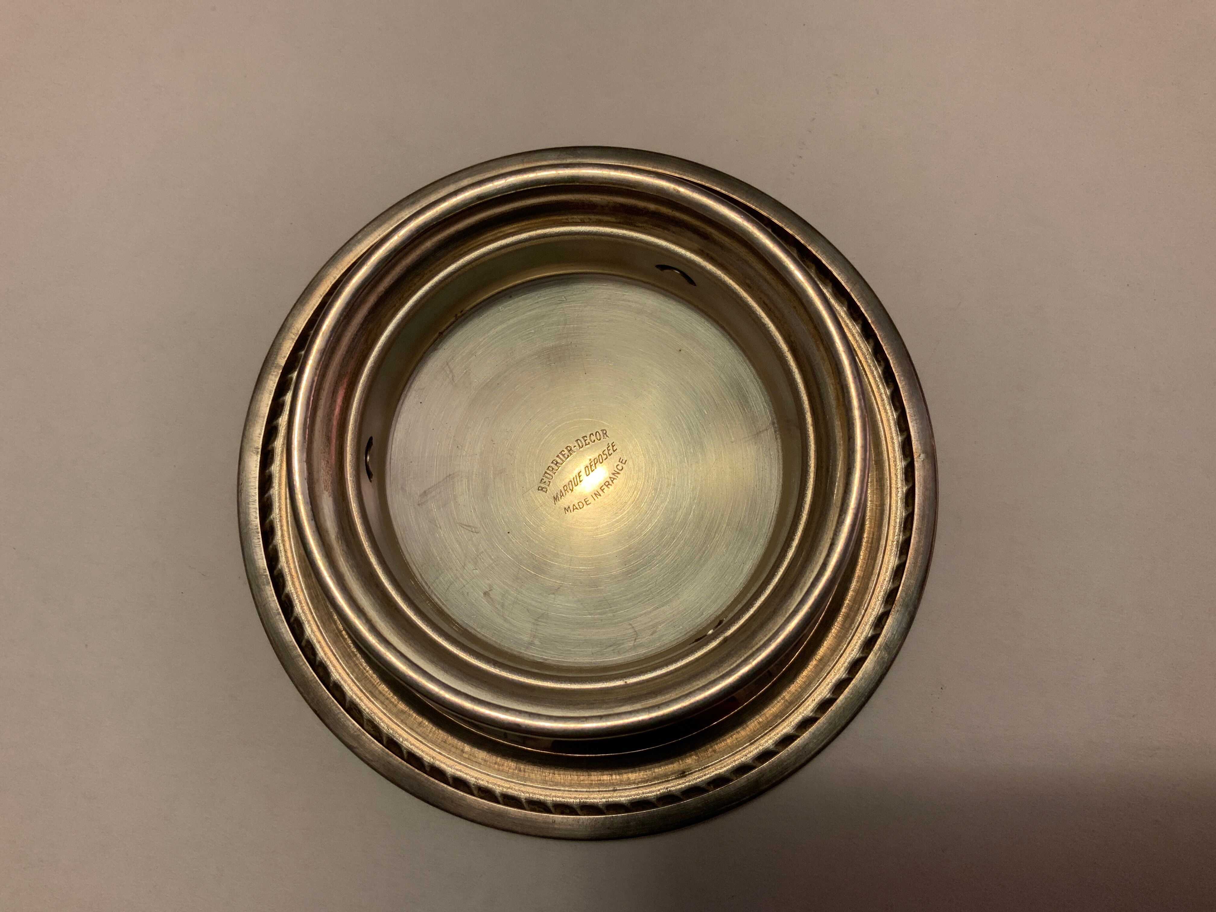 Butter -silver metal decoration