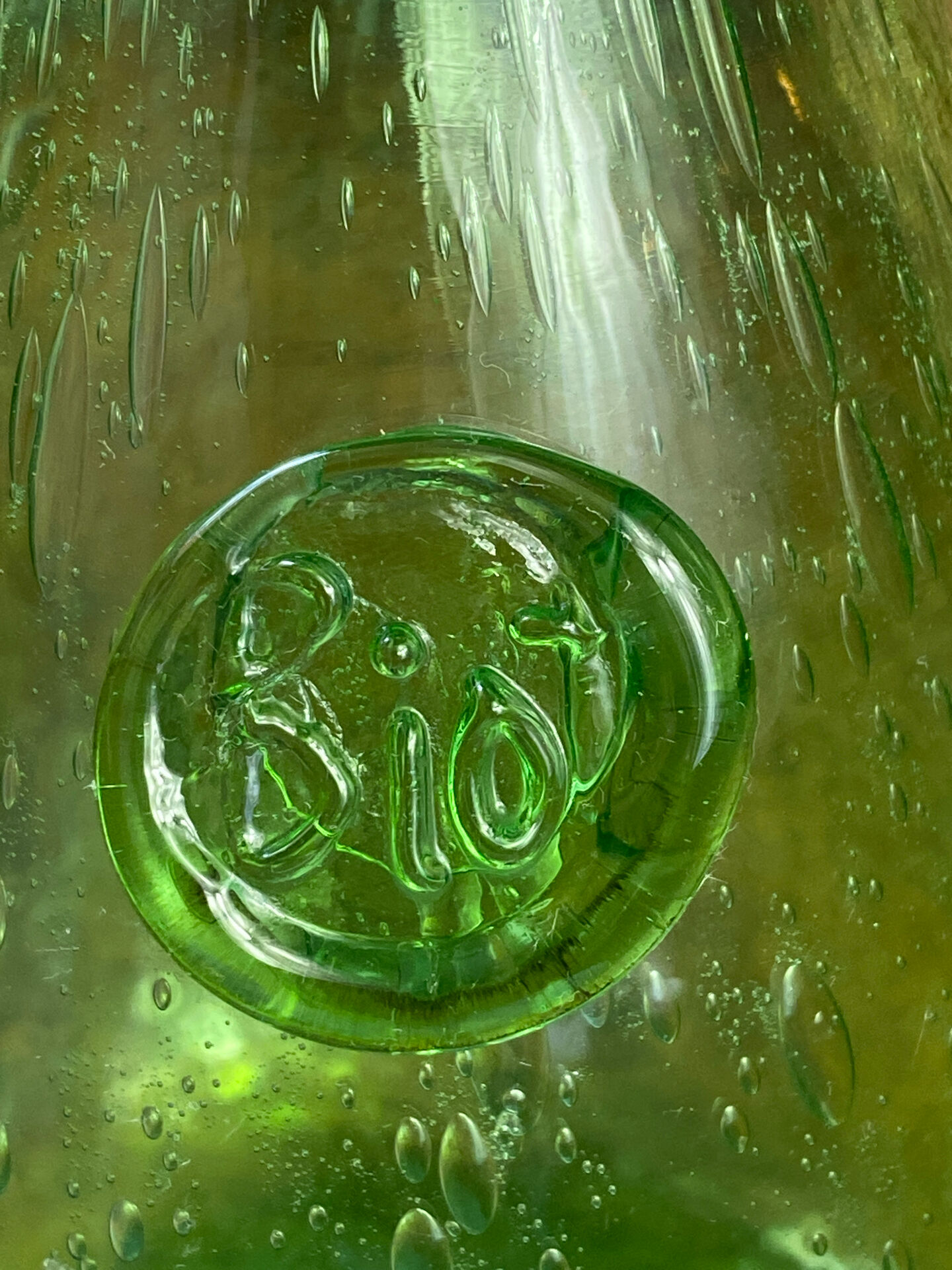 Blown glass bubble carafe Biot