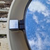 Round illuminated plastic mirror from the 70s