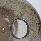 Vintage bubble-blown glass ball vase from riom france