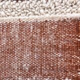 Terracota wool moroccan shaggy rug, Turkish wool rugs orange terracota